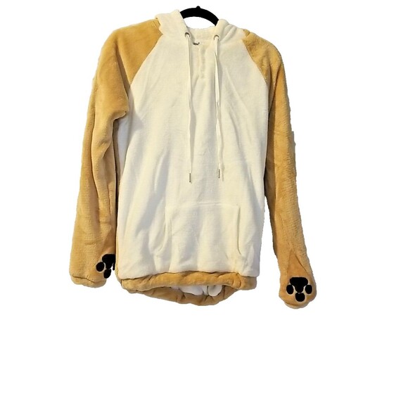 Coriresha Cute Coral Velvet Long Sleeve Shib Inu Dog Hoodie - Picture 2 of 10